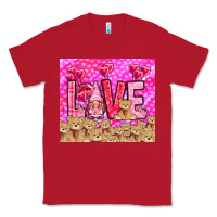 Red love gnome with bear Classic Tee - NancyCooperArtShop