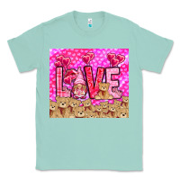 Seafoam love gnome with bear Classic Tee - NancyCooperArtShop