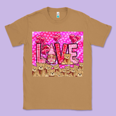 Love Gnome With Bear Classic Tee Designed By Nancycooperartshop
