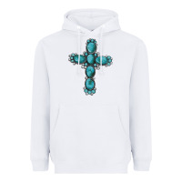 White western Gemstone cross Heavyweight Hoodie - Artiststas