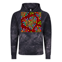 Cloud Black christmas lights and leopard hearts seamless pattern Vintage Hoodie - BundleAndBundleShop