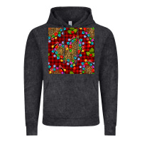 Vintage Black christmas lights and leopard hearts seamless pattern Vintage Hoodie - BundleAndBundleShop