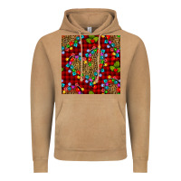 Vintage Camel christmas lights and leopard hearts seamless pattern Vintage Hoodie - BundleAndBundleShop