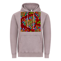 Vintage Zinc christmas lights and leopard hearts seamless pattern Vintage Hoodie - BundleAndBundleShop