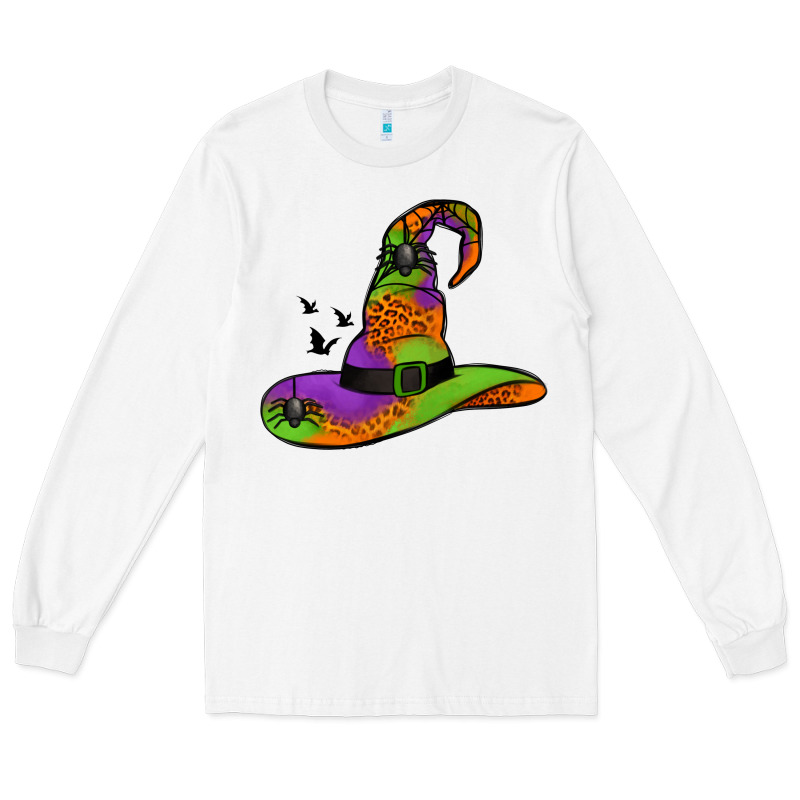 Witch Hat With Spiders Long Sleeve Tee by Jasminsmagicworld | Teevron