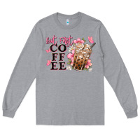 Heather Grey but first coffee floral Long Sleeve Tee - JahusDesignShop