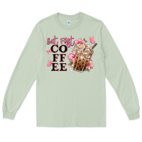 Matcha but first coffee floral Long Sleeve Tee - JahusDesignShop
