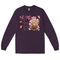 Plum but first coffee floral Long Sleeve Tee - JahusDesignShop