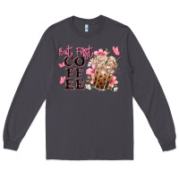 Smoke but first coffee floral Long Sleeve Tee - JahusDesignShop