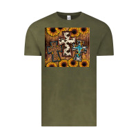 Vintage Olive cross tumbler Vintage Tee - JahusDesignShop