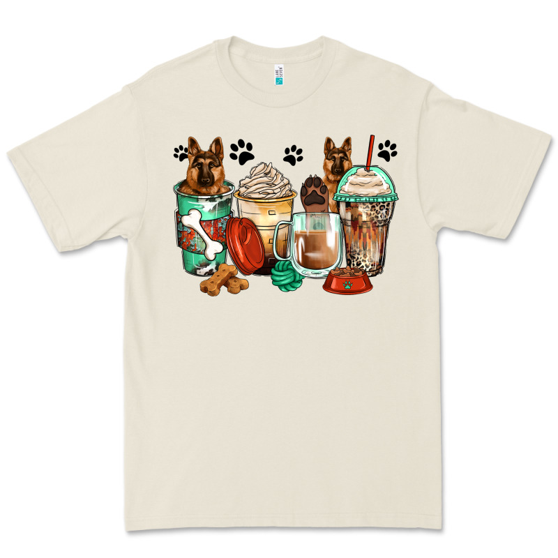 German Shepherds Coffee Cups Premium Tee by Zillion Design Studio | Teevron