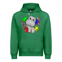 Emerald autism hippopotamus Urban Hoodie - CowGirlArtShop