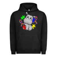 Pigment Black autism hippopotamus Urban Hoodie - CowGirlArtShop