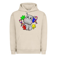 Pigment French Oak autism hippopotamus Urban Hoodie - CowGirlArtShop