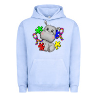 Pigment Grape Ice autism hippopotamus Urban Hoodie - CowGirlArtShop