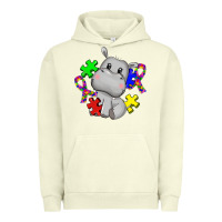Pigment Pistachio autism hippopotamus Urban Hoodie - CowGirlArtShop