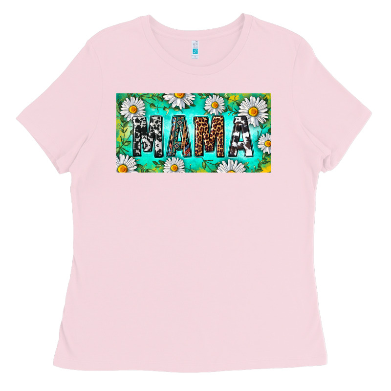Turquoise And Daisy Mama Ladies Tee by RanaPortraitStore | Teevron