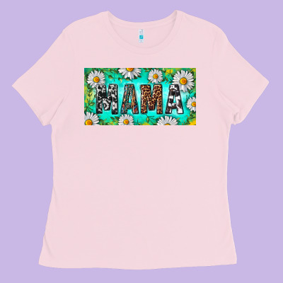 Ladies Tee Turquoise and Daisy Mama