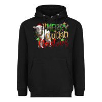 Black merry cluckin christmas Heavyweight Hoodie - SublimationCraftShop