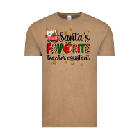 Vintage Coffee santa's favorite teacher assistant Vintage Tee - AdoDesignShop