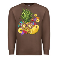 Chestnut pineapple enjoying Premium Sweatshirt - BarkalooDesign
