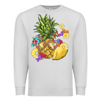 Dove Grey pineapple enjoying Premium Sweatshirt - BarkalooDesign