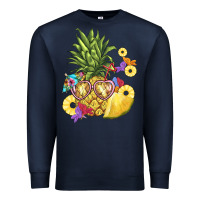Navy pineapple enjoying Premium Sweatshirt - BarkalooDesign