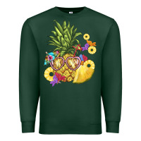 Sports Green pineapple enjoying Premium Sweatshirt - BarkalooDesign