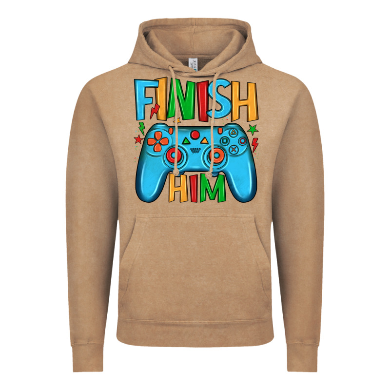 Finish Him Vintage Hoodie by JahusDesignShop | Teevron