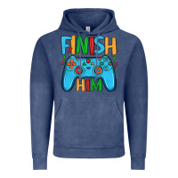 Vintage Denim finish him Vintage Hoodie - JahusDesignShop