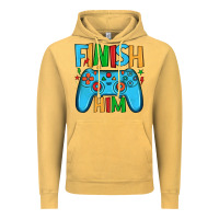Vintage Mustard finish him Vintage Hoodie - JahusDesignShop