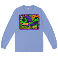 Colony Blue Witch's Hat 100 That Witch Long Sleeve Tee - Jasminsmagicworld