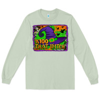 Matcha Witch's Hat 100 That Witch Long Sleeve Tee - Jasminsmagicworld