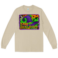 Mushroom Witch's Hat 100 That Witch Long Sleeve Tee - Jasminsmagicworld