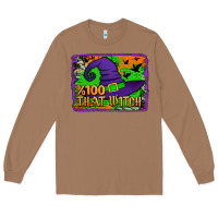 Toasted Coconut Witch's Hat 100 That Witch Long Sleeve Tee - Jasminsmagicworld