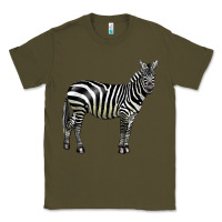Army Green zebra Classic Tee - LillyAllenDesigns