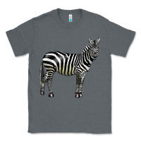 Charcoal Heather zebra Classic Tee - LillyAllenDesigns
