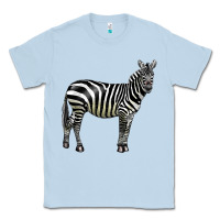 Dusty Blue zebra Classic Tee - LillyAllenDesigns