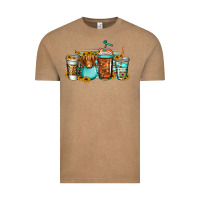 Vintage Coffee longhaired cow coffee cups Vintage Tee - Jasminsmagicworld