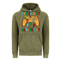 Vintage Olive every day is gaming day Vintage Hoodie - JahusDesignShop