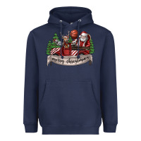 Navy Merry Christmas Heavyweight Hoodie - SublimationCraftShop