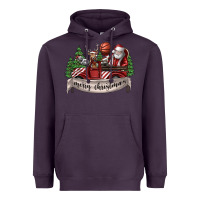 Plum Merry Christmas Heavyweight Hoodie - SublimationCraftShop