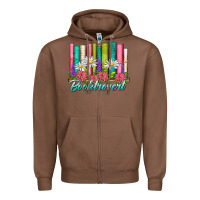 Chestnut booktrovert Zipper Hoodie - NancyCooperArtShop