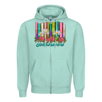 Seafoam booktrovert Zipper Hoodie - NancyCooperArtShop