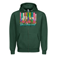 Sports Green booktrovert Zipper Hoodie - NancyCooperArtShop