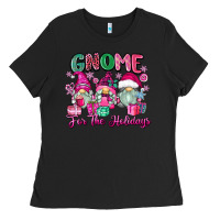 Black gnome for the holidays Ladies Tee - Zillion Design Studio
