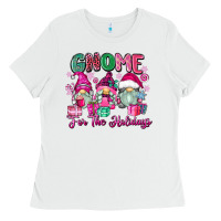 White gnome for the holidays Ladies Tee - Zillion Design Studio