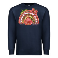 Navy strawberry rainbow Premium Sweatshirt - BarkalooDesign