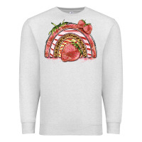 Oatmeal Heather strawberry rainbow Premium Sweatshirt - BarkalooDesign