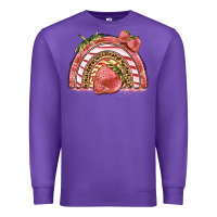 Purple strawberry rainbow Premium Sweatshirt - BarkalooDesign